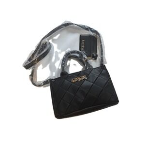 Bebe Black Quilted Mini Bag NWOT